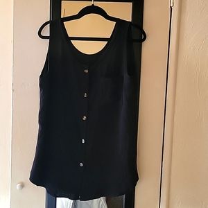Button down tank top
